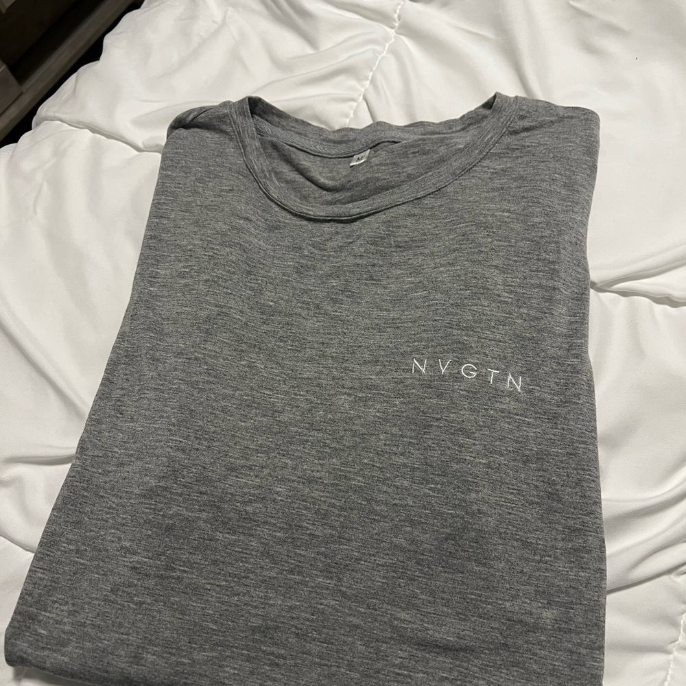 NVGTN Light Gray Men's Short Sleeve Tee - Picture 2 of 2